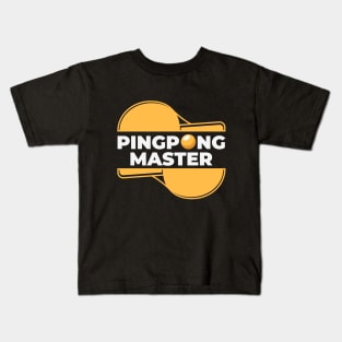 Ping Pong Master Table Tennis Pingpong Kids T-Shirt